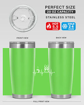 Funny Coffee Lover Night Owl A TurtleRabbit 5#- owl- Tumblers