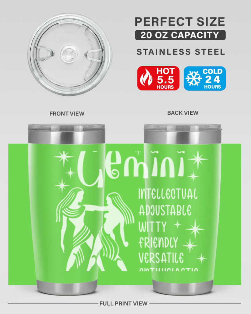 Gemini 221#- zodiac- Tumbler