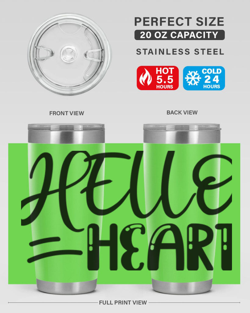 HELLO HEART  220#- spring- Tumbler