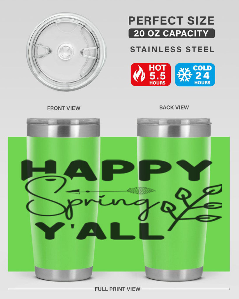 Happy Spring Yall 170#- spring- Tumbler
