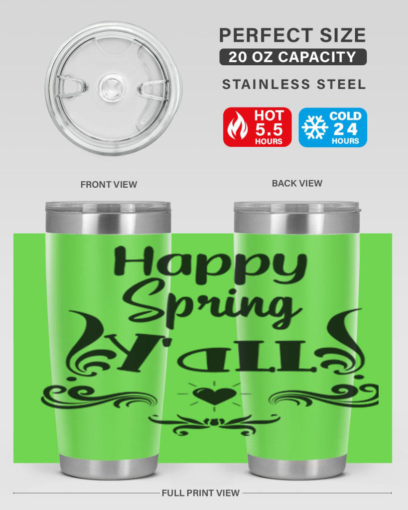 Happy Spring Yall 171#- spring- Tumbler