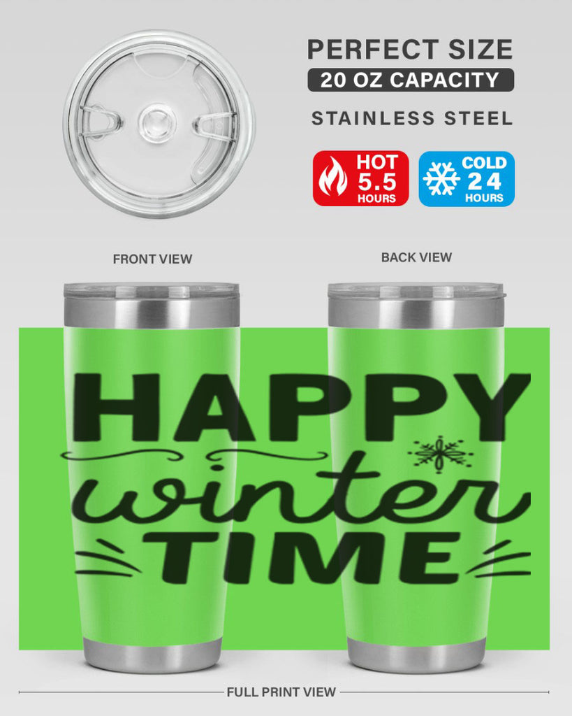 Happy Winter Time134#- winter- Tumbler
