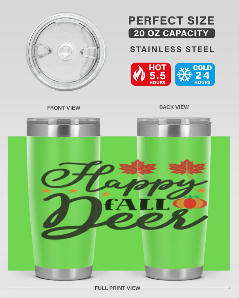 Happyfalldeer 254#- fall- Tumbler