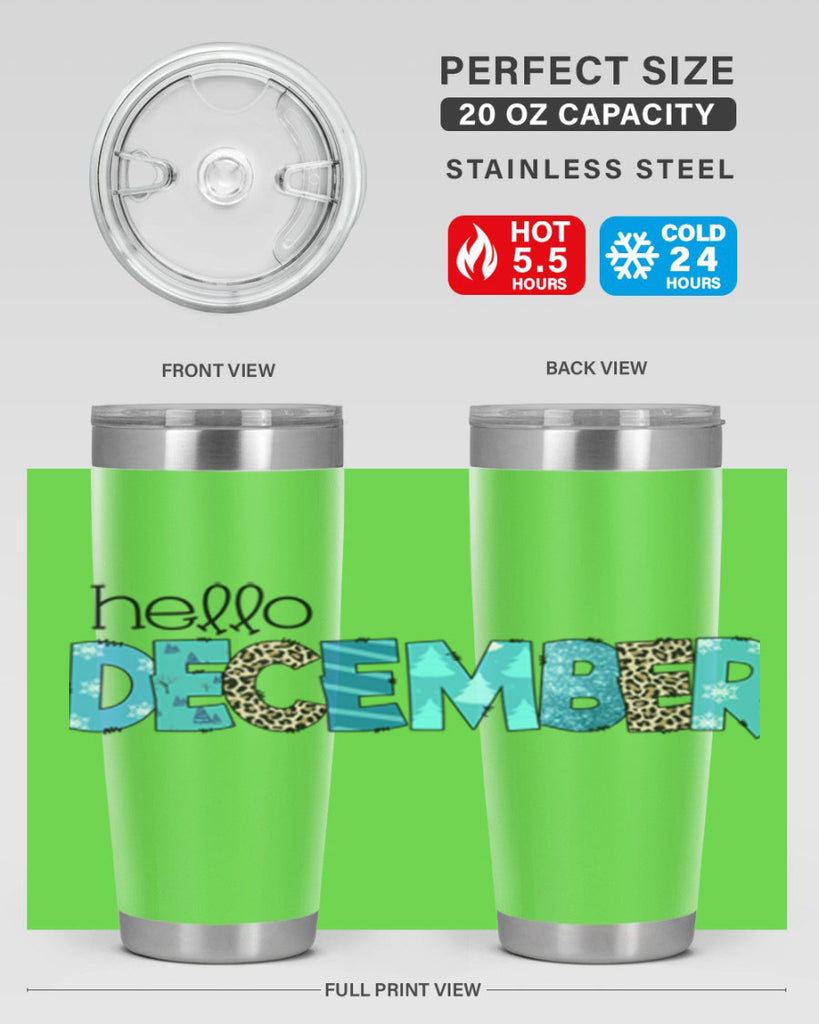 Hello December 187#- winter- Tumbler