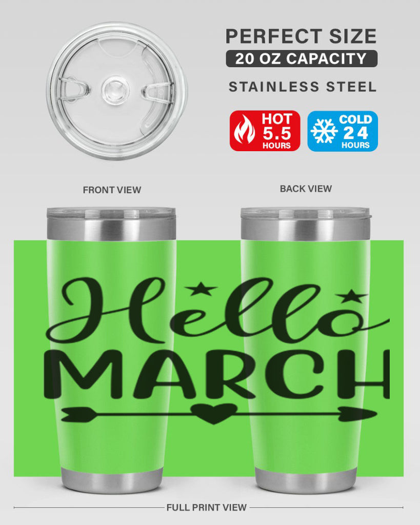 Hello March 184#- spring- Tumbler