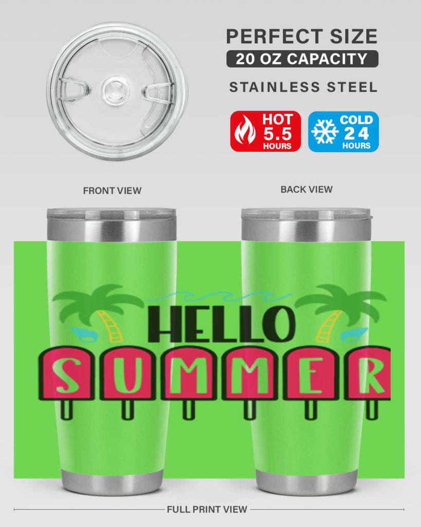 Hello Summer Style 39#- summer- Tumbler