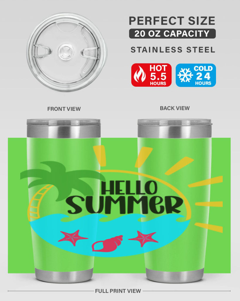 Hello Summer Style 40#- summer- Tumbler