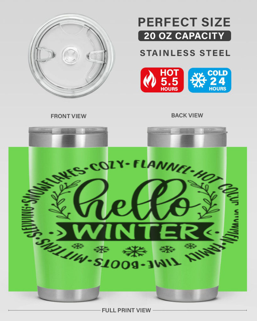 Hello Winter 163#- winter- Tumbler