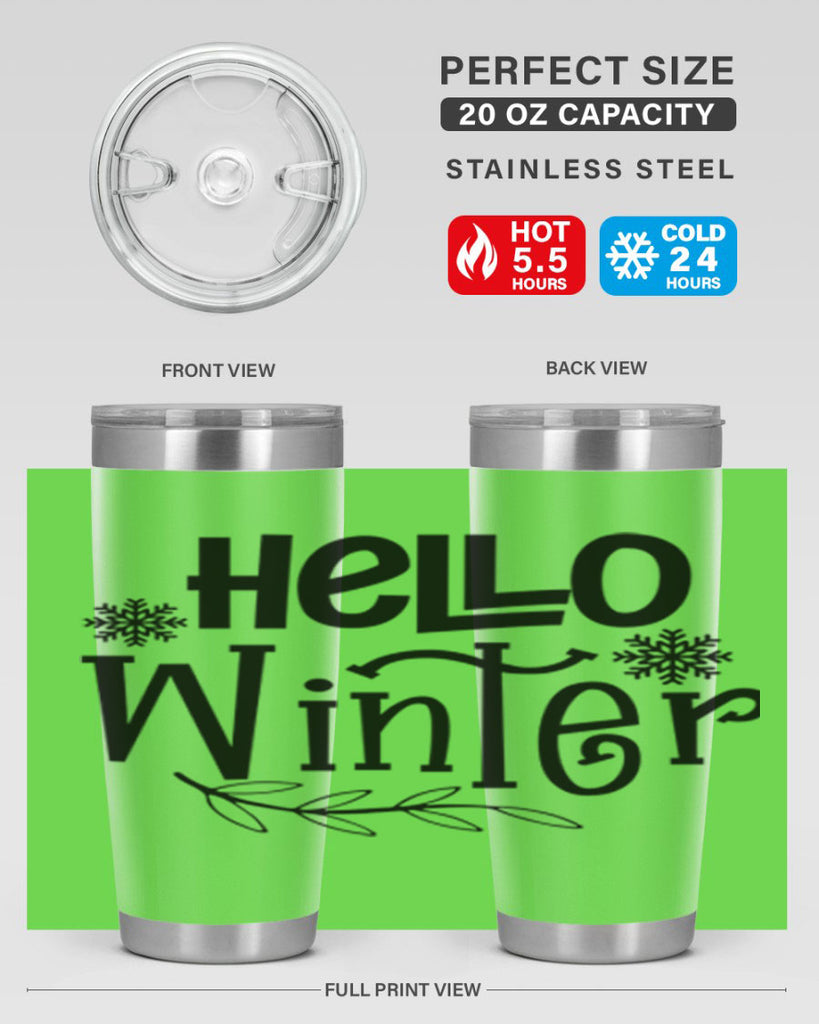 Hello Winter 168#- winter- Tumbler