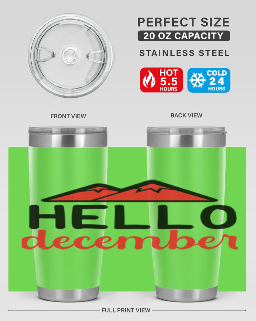 Hello december 160#- winter- Tumbler