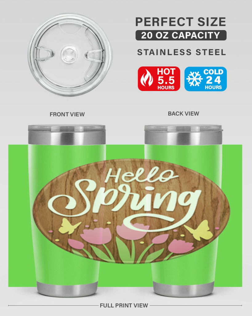 Hello spring Mockup202#- spring- Tumbler