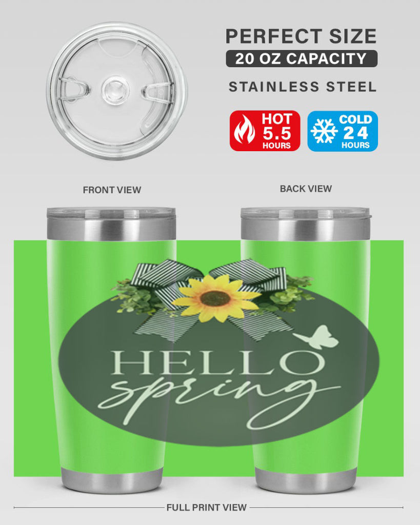 Hello spring butterfly Mockup194#- spring- Tumbler