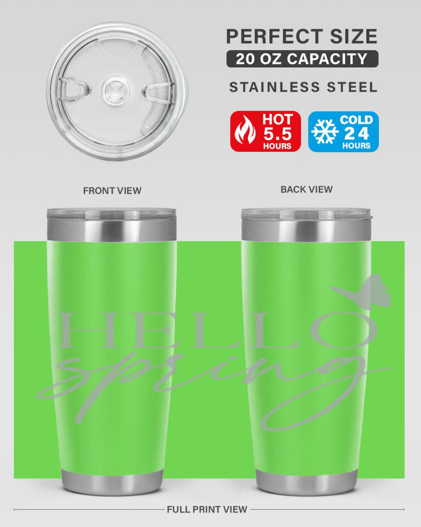Hello spring butterfly195#- spring- Tumbler