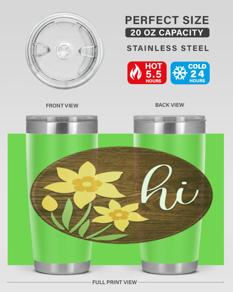 Hi daffodil flower Mockup235#- spring- Tumbler