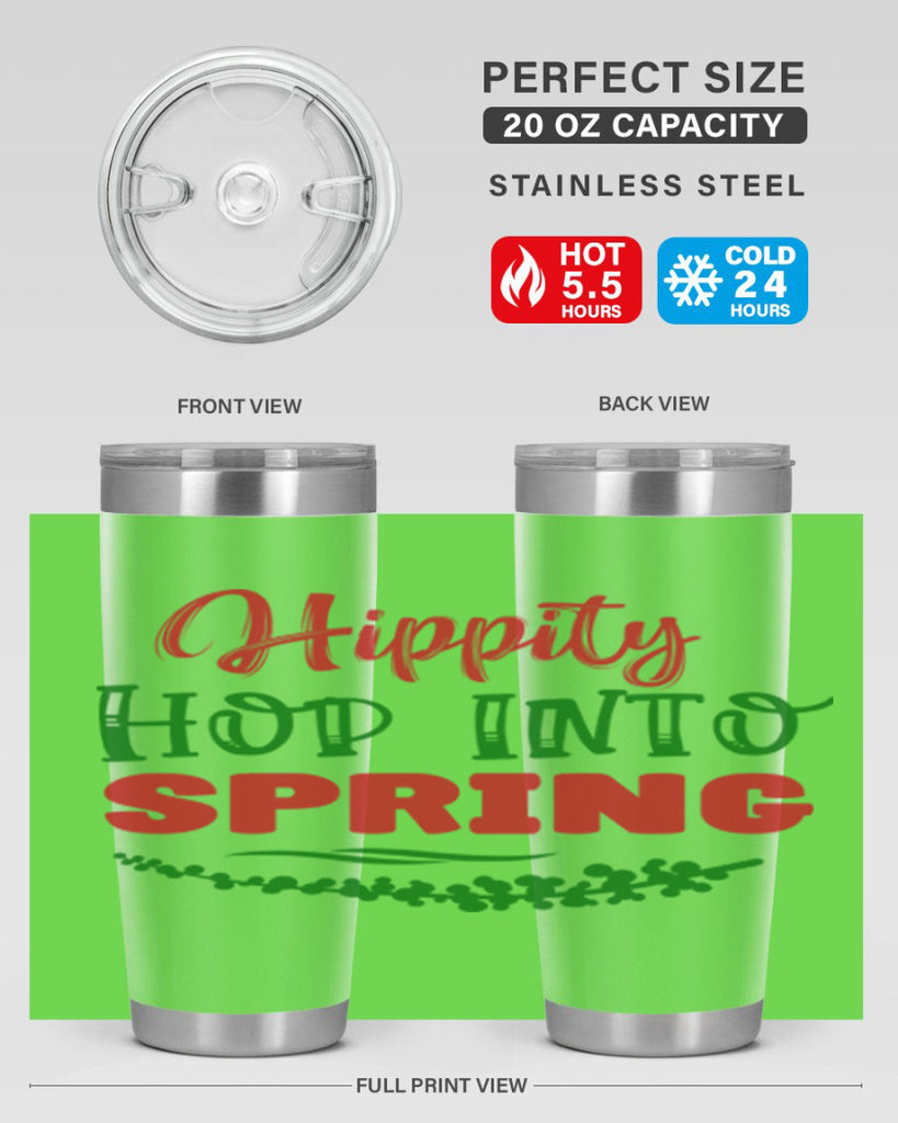 Hippity Hop into Spring 239#- spring- Tumbler