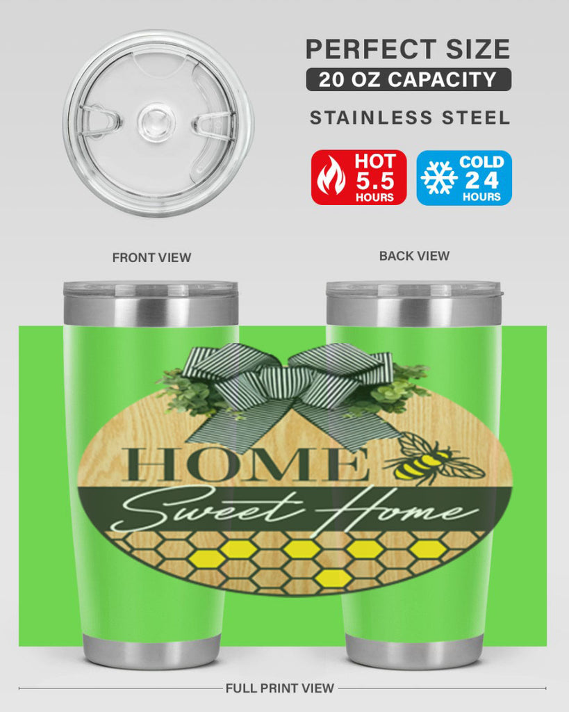 Home Sweet home bee and hive Mockup241#- spring- Tumbler