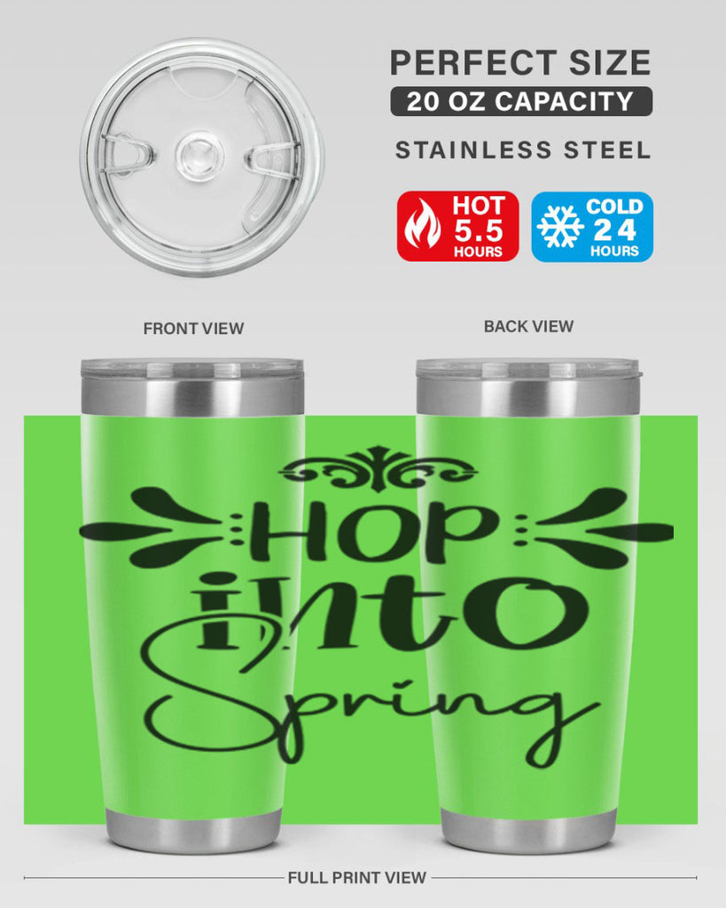 Hop into Spring 247#- spring- Tumbler