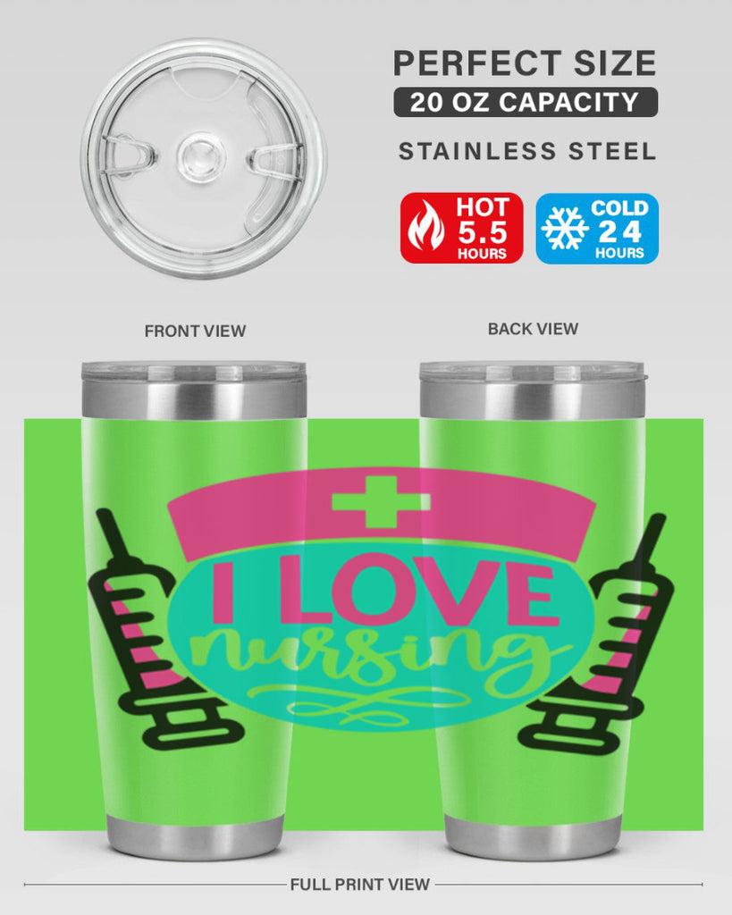 I Love Nursing Style Style 172#- nurse- tumbler