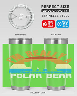 I'm Really A Polar Bear 38#- Bears- Tumbler