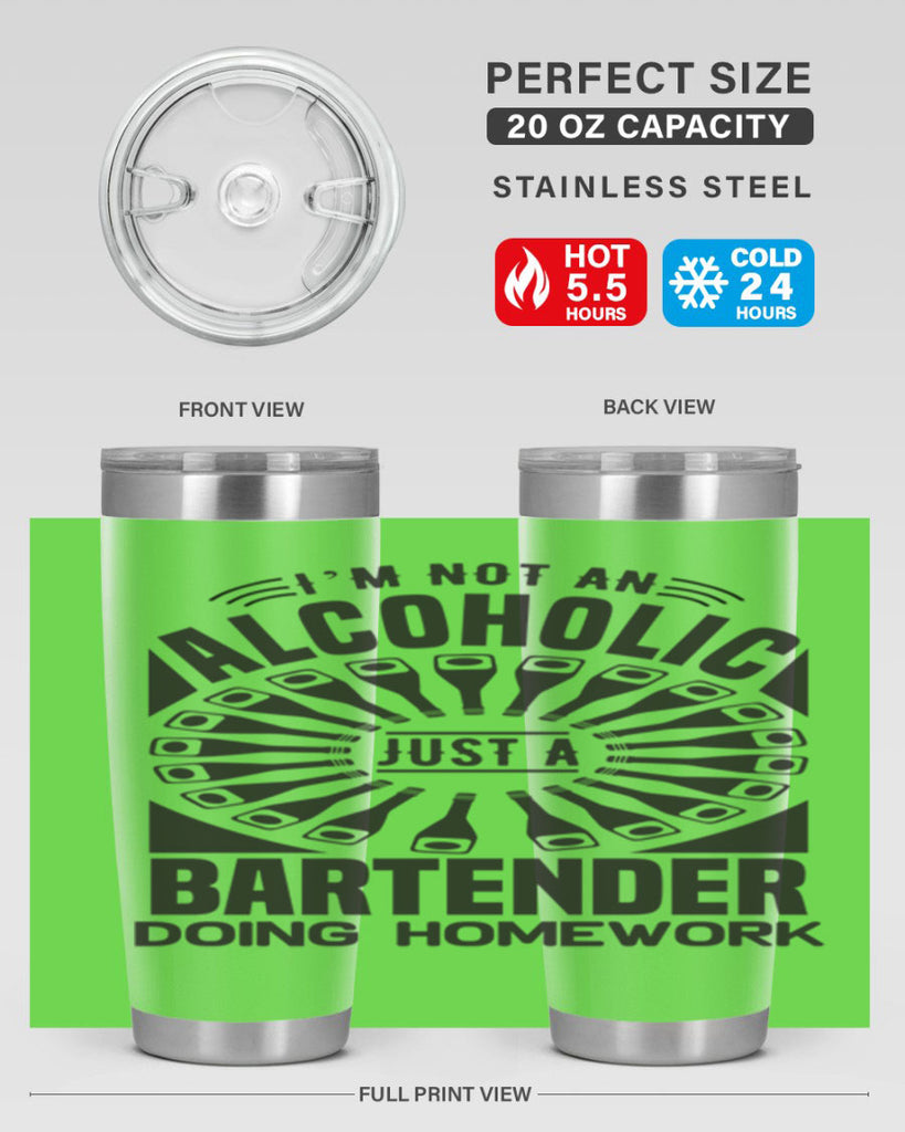 Im not an Style 18#- bartender- tumbler