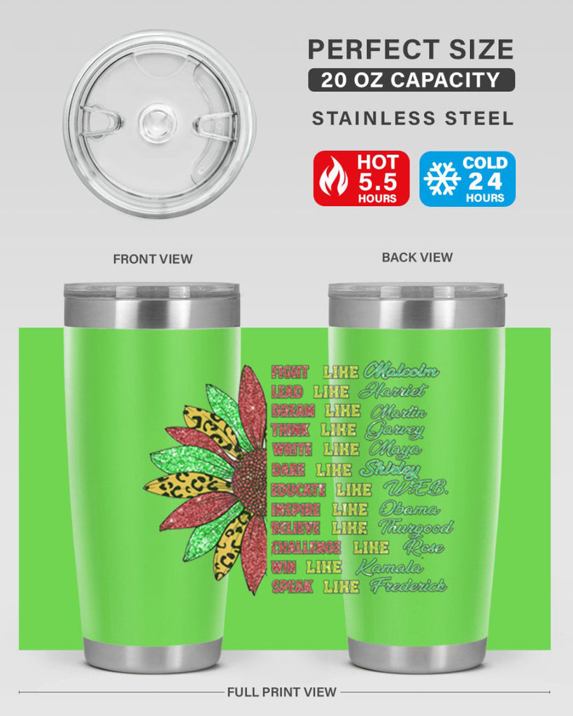 Juneteenth Sunflower Design 17#- Juneteenth- tumbler