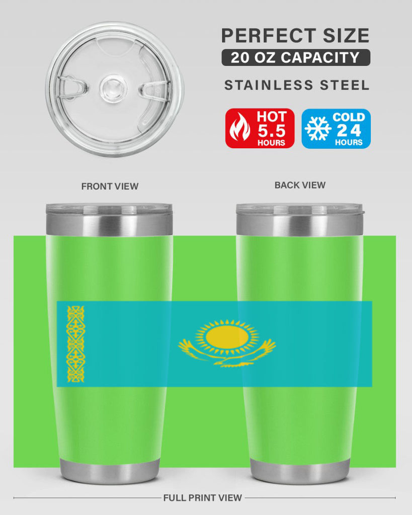 Kazakhstan 111#- world flags- Tumbler