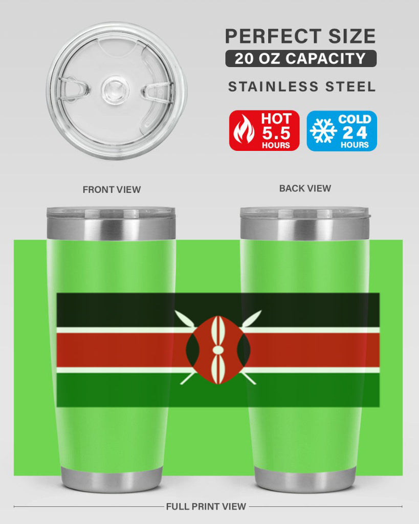 Kenya 110#- world flags- Tumbler