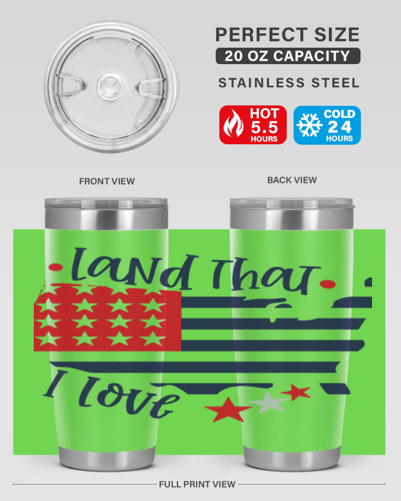 Land That I Love Style 158#- Fourt Of July- Tumbler