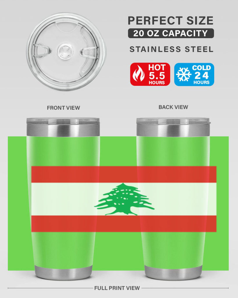 Lebanon 103#- world flags- Tumbler