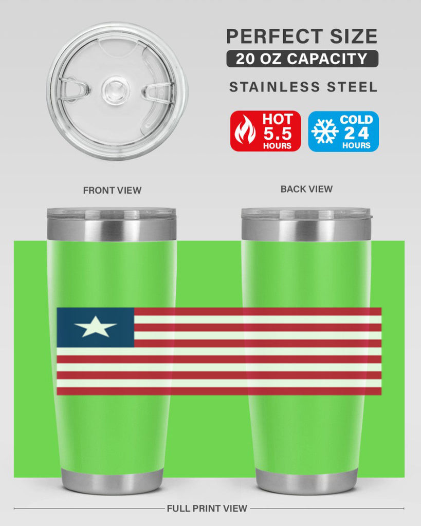 Liberia 101#- world flags- Tumbler