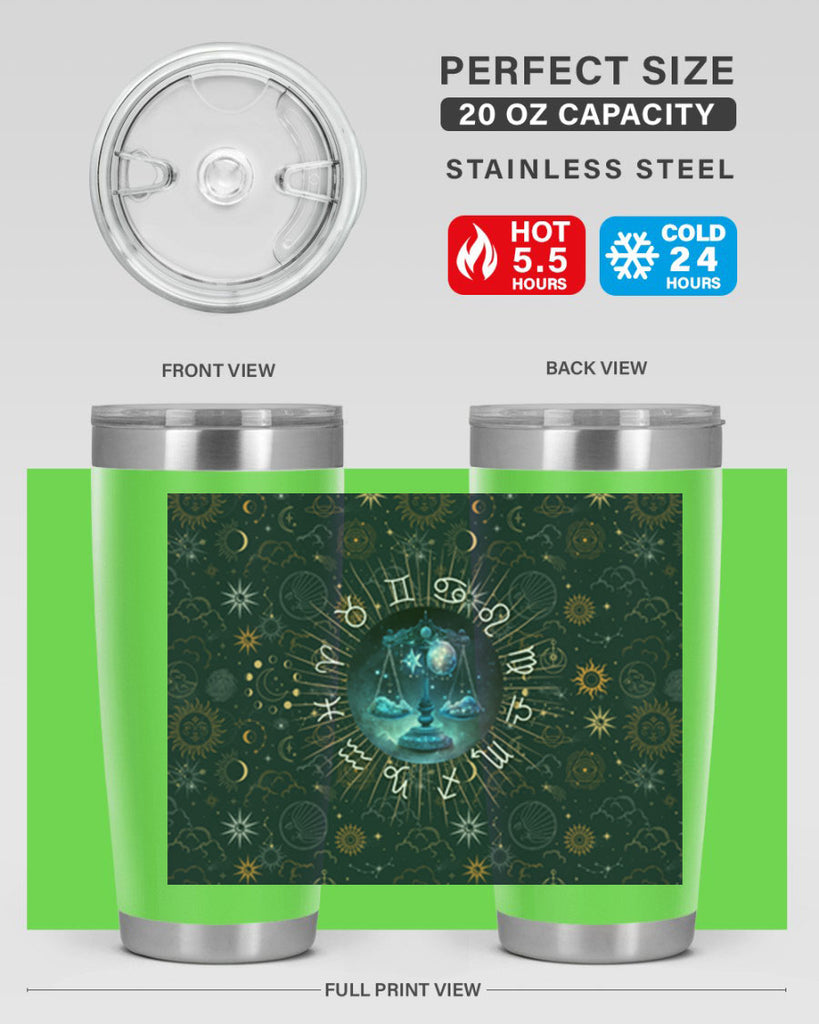 Libra Straight 317#- zodiac- Tumbler