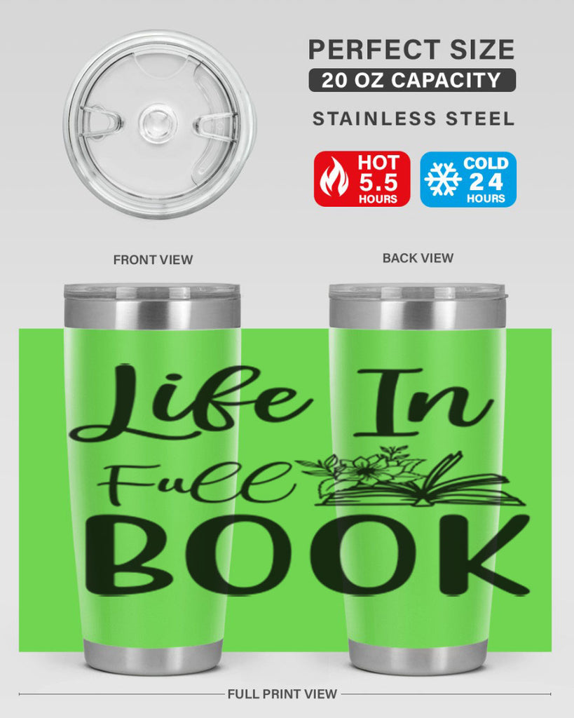 Life In Full Book 297#- spring- Tumbler