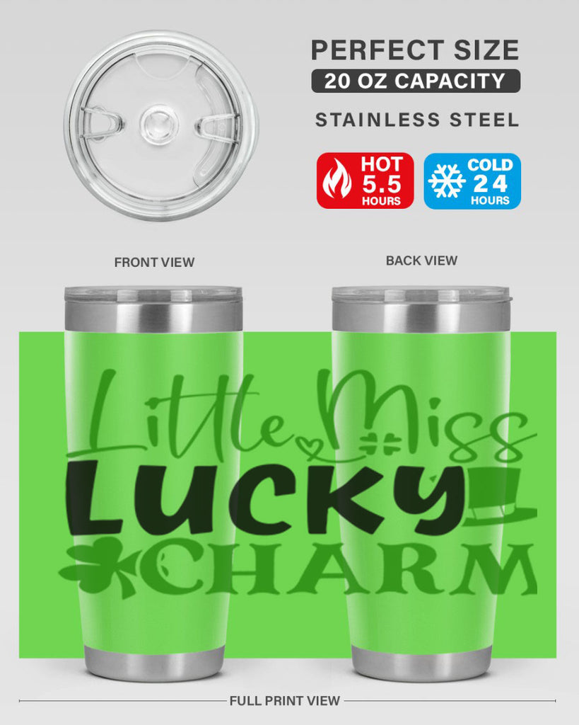Little Miss Lucky Charm Style 154#- St Patricks Day- Tumbler