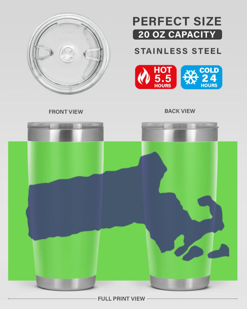 Massachusetts 30#- stateflags- Tumbler