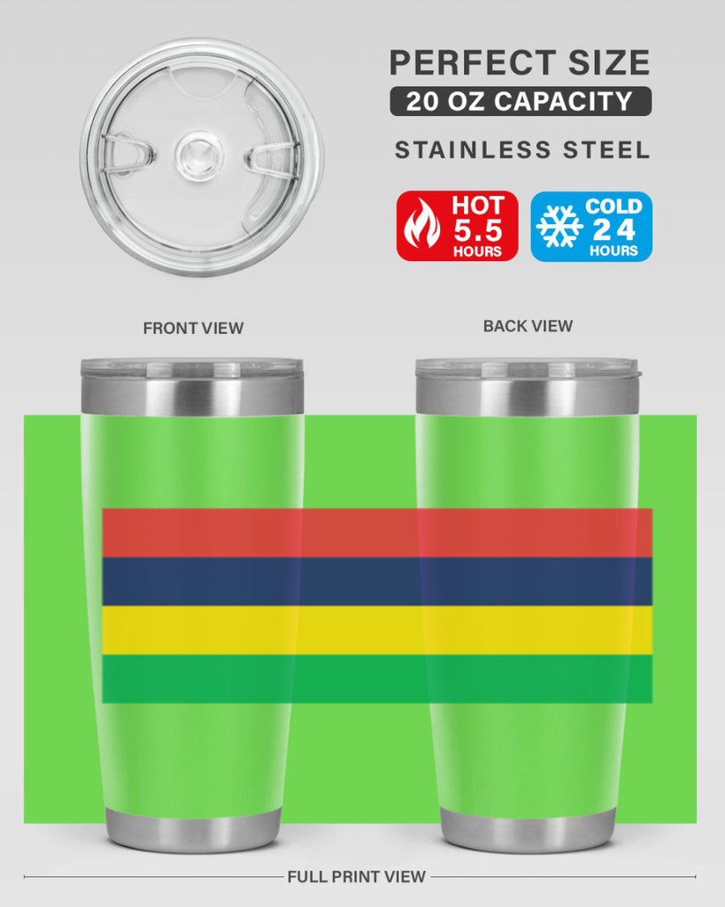 Mauritius 88#- world flags- Tumbler