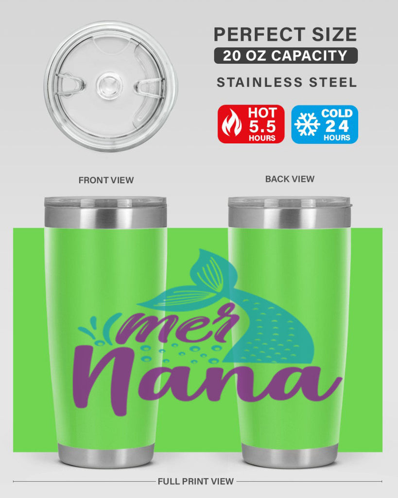 Mer Nana 343#- mermaid- Tumbler