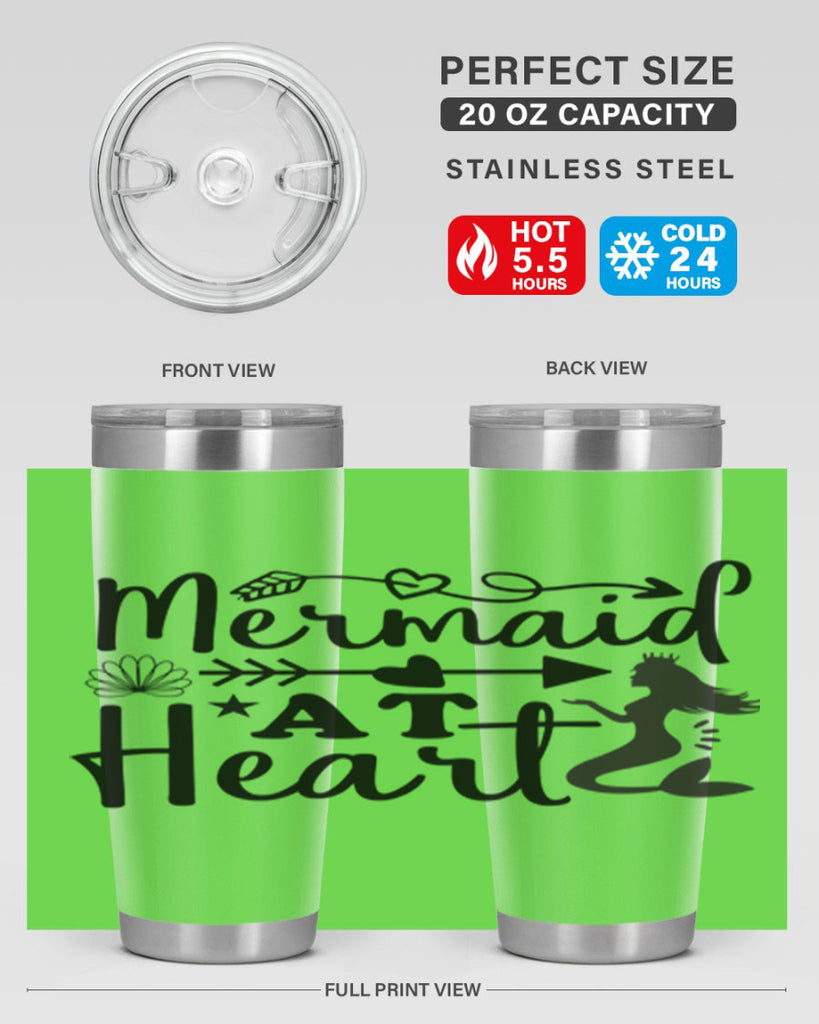 Mermaid at Heart design 397#- mermaid- Tumbler