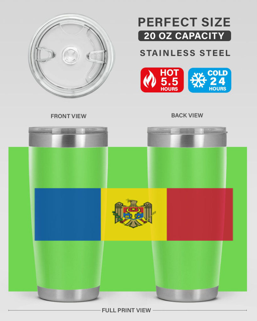 Moldova 85#- world flags- Tumbler