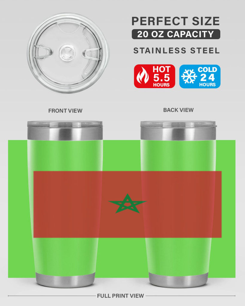 Morocco 81#- world flags- Tumbler