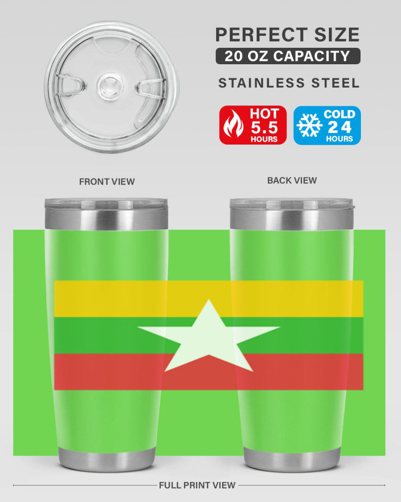 Myanmar 79#- world flags- Tumbler