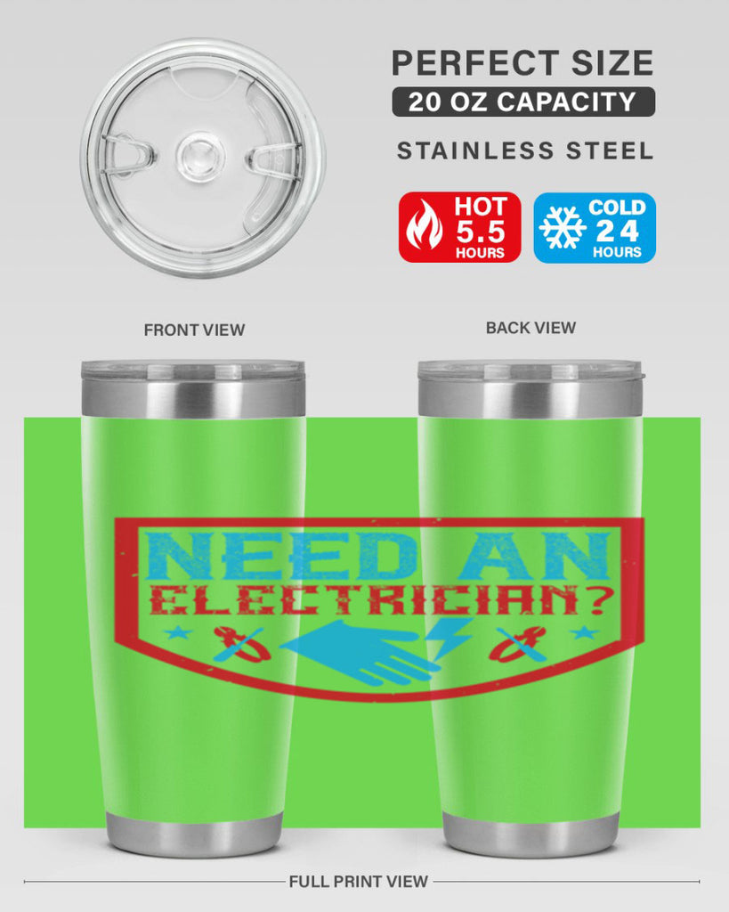 Need an electrician Style 23#- electrician- tumbler