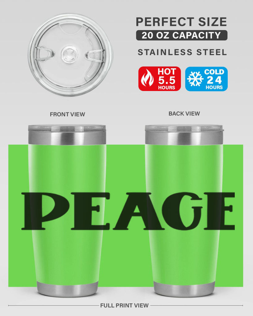 Peace Style 40#- St Patricks Day- Tumbler