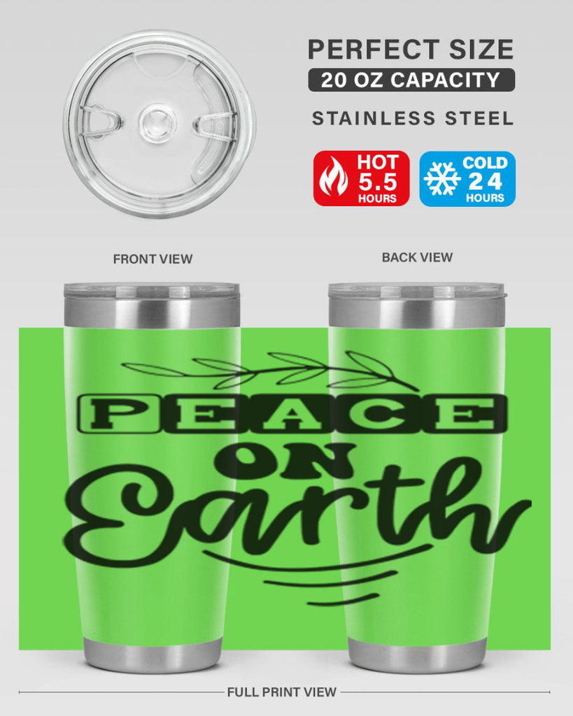 Peace on Earth 335#- winter- Tumbler