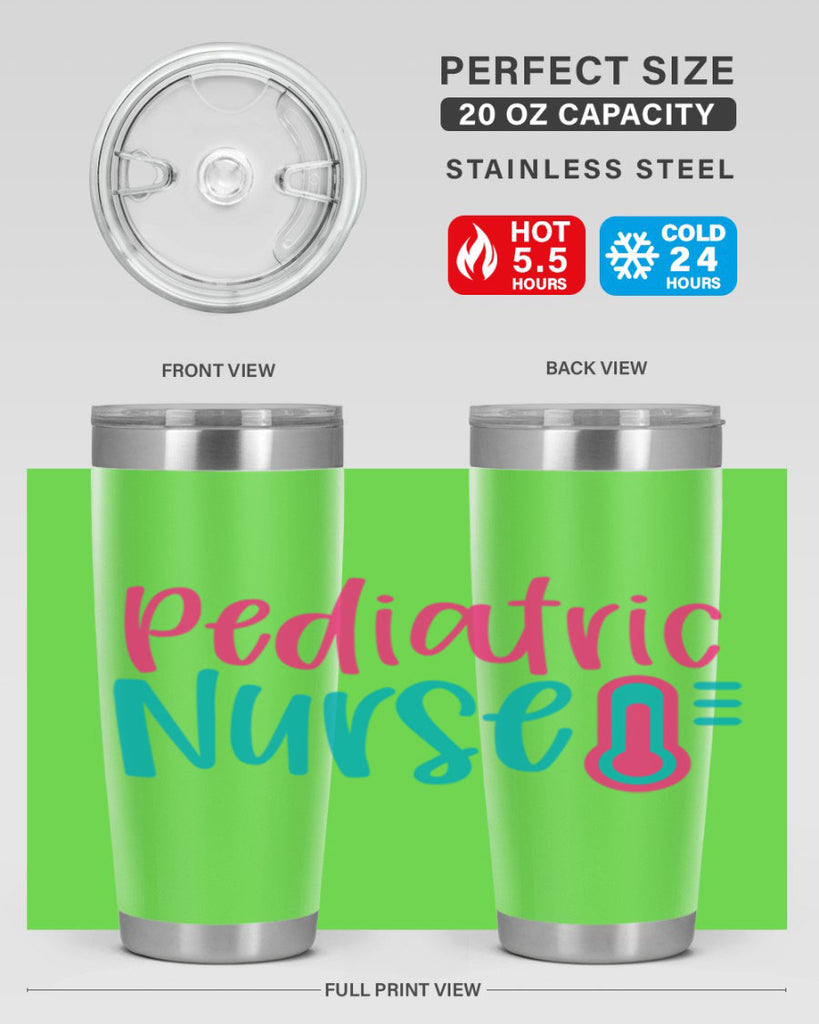 Pediatric Nurse Style 357#- nurse- tumbler