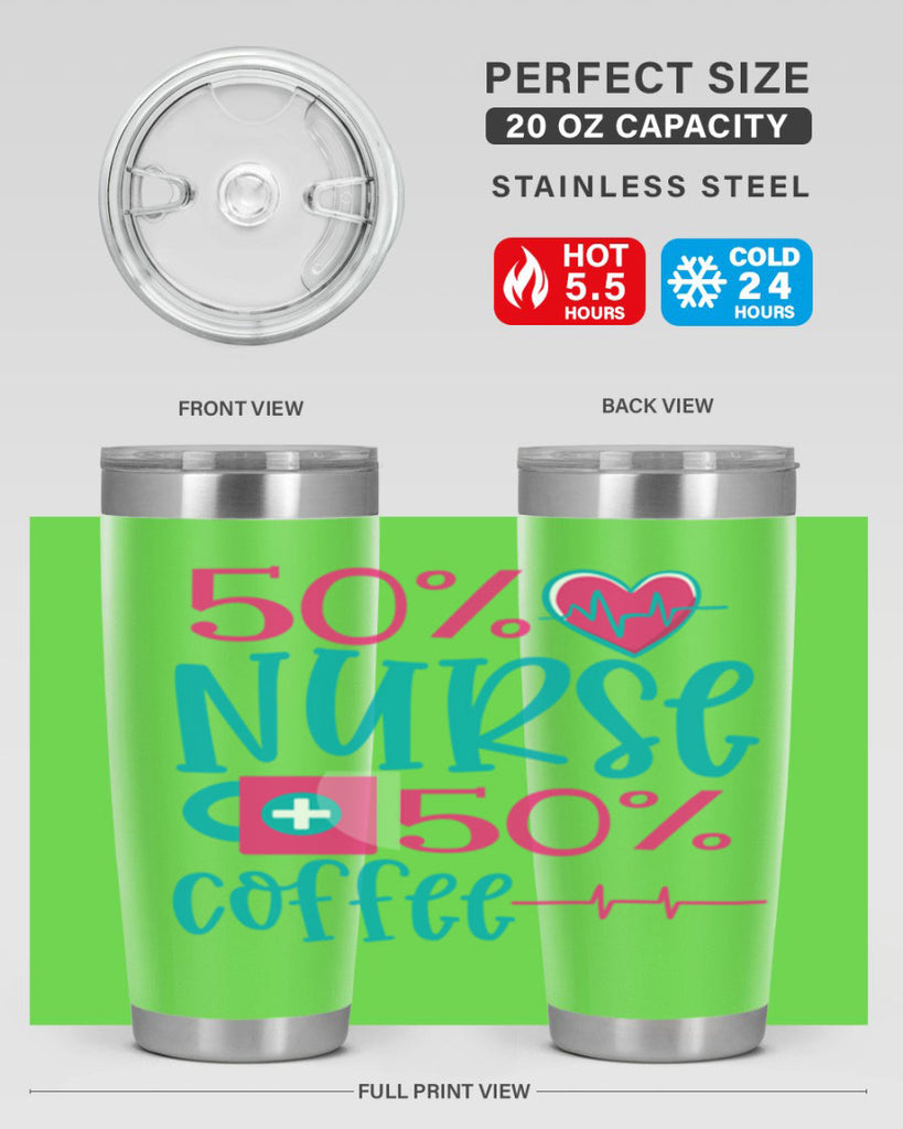 Percent Nurse Percent Coffee Style 395#- nurse- tumbler