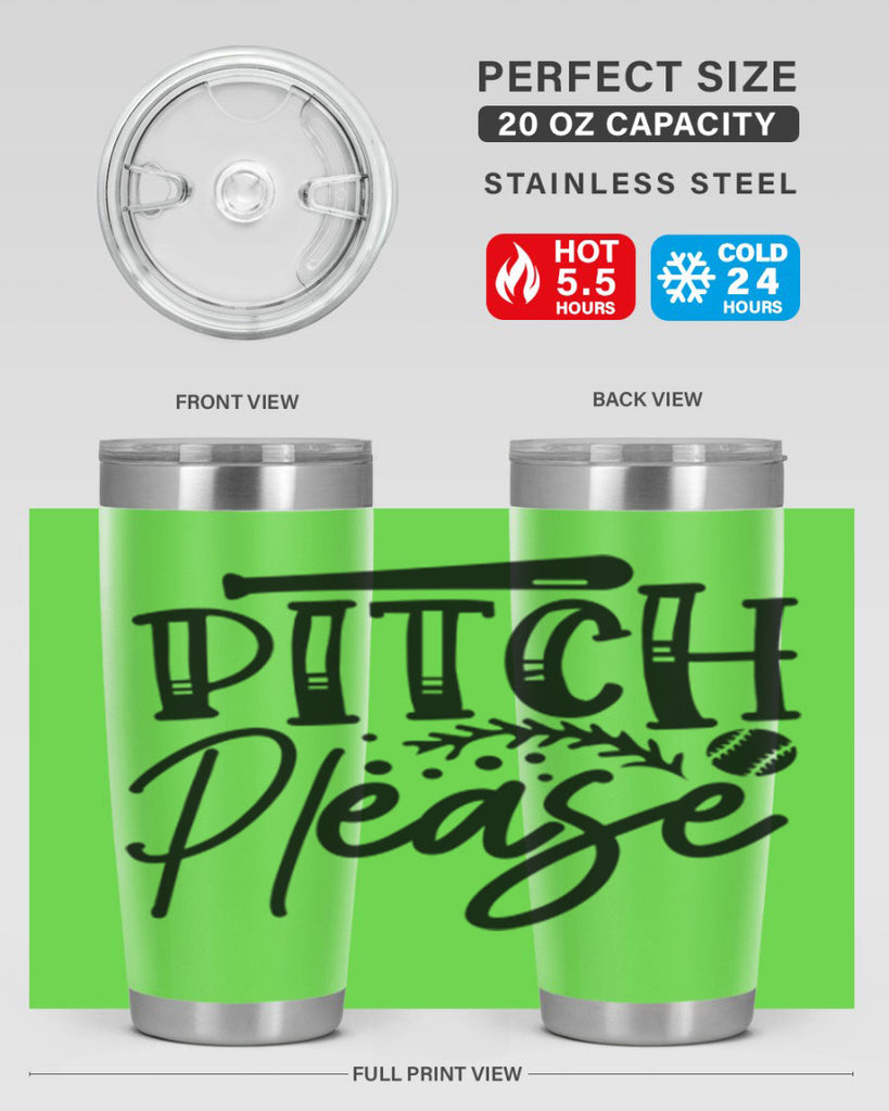 Pitch Please 2037#- baseball- Tumbler