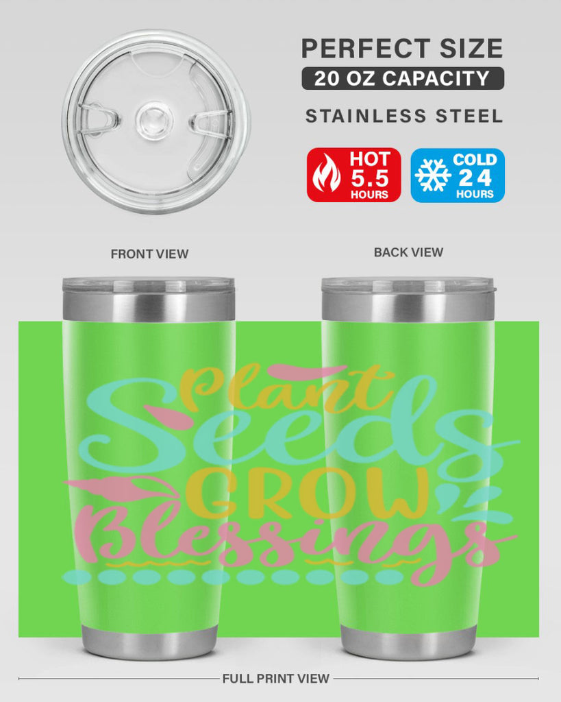 Plant seeds grow blessings Style 57#- summer- Tumbler