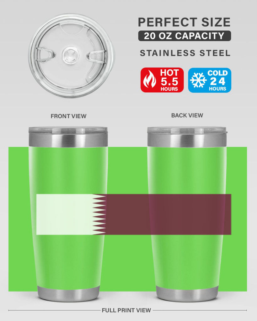 Qatar 56#- world flags- Tumbler