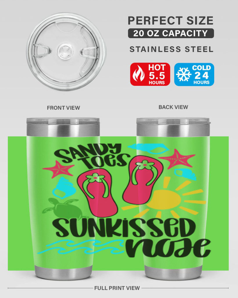 Sandy Toes Sunkissed Nose Style 27#- summer- Tumbler