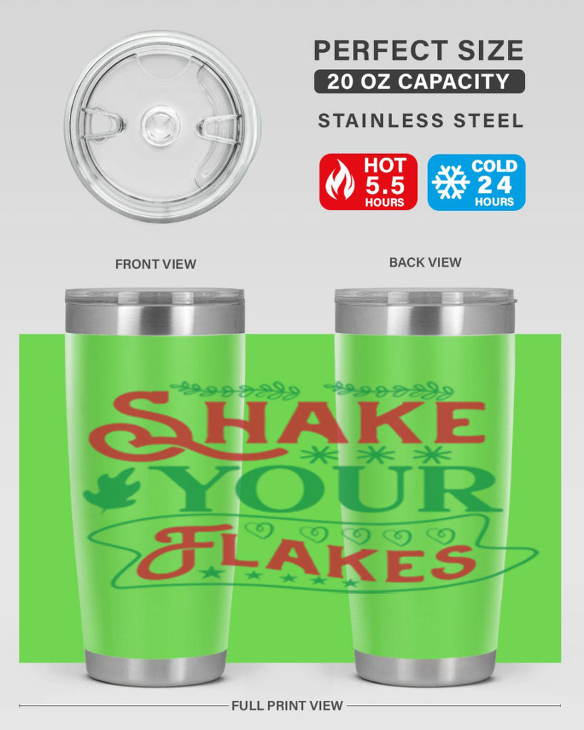 Shake Your Flakes 358#- winter- Tumbler